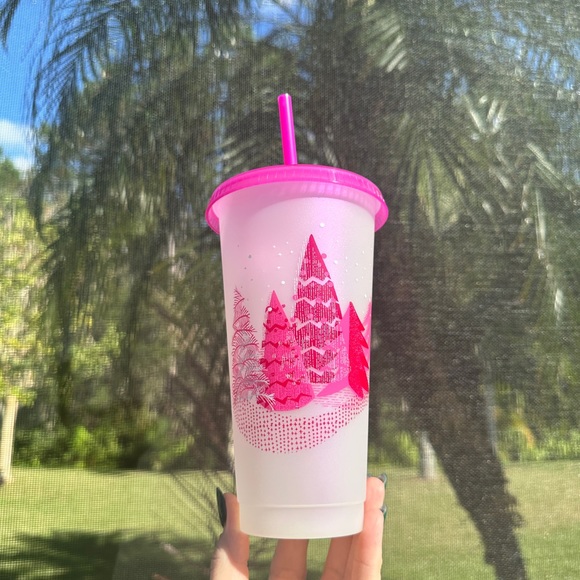 Starbucks 2021 Holiday Reusable Cold Cup Christmas Icon Tumbler - Picture 3 of 3